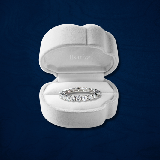 Itsariya Diamond Row Eternity Moissanite Diamond Ring